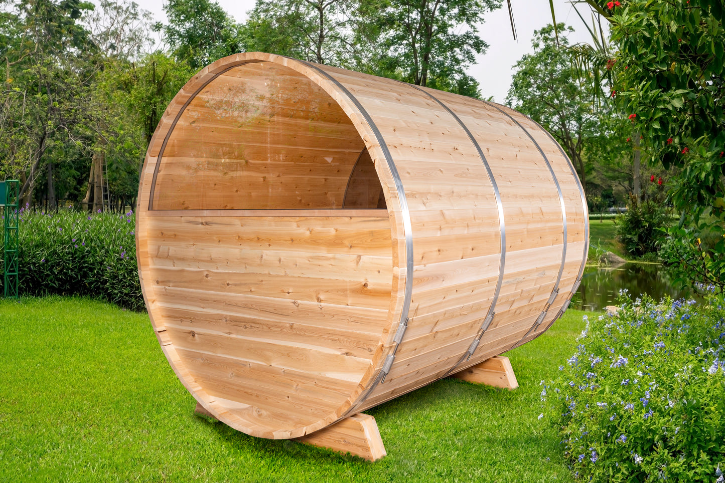Wood Burning Leisurecraft Serenity MP Barrel Sauna