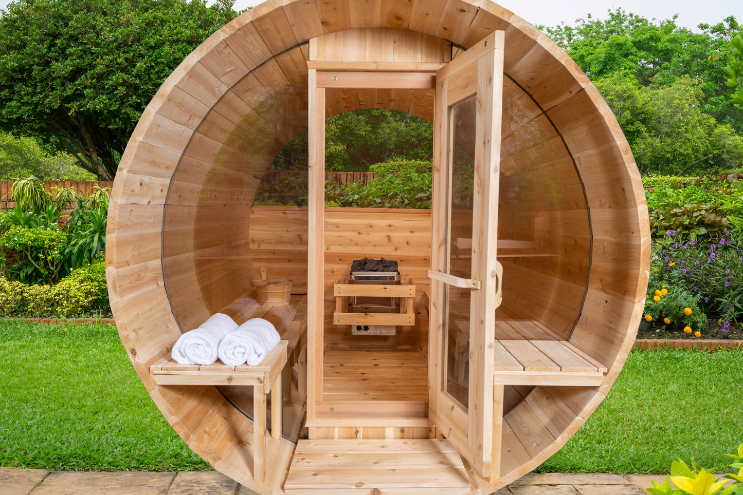 Wood Burning Leisurecraft Serenity MP Barrel Sauna