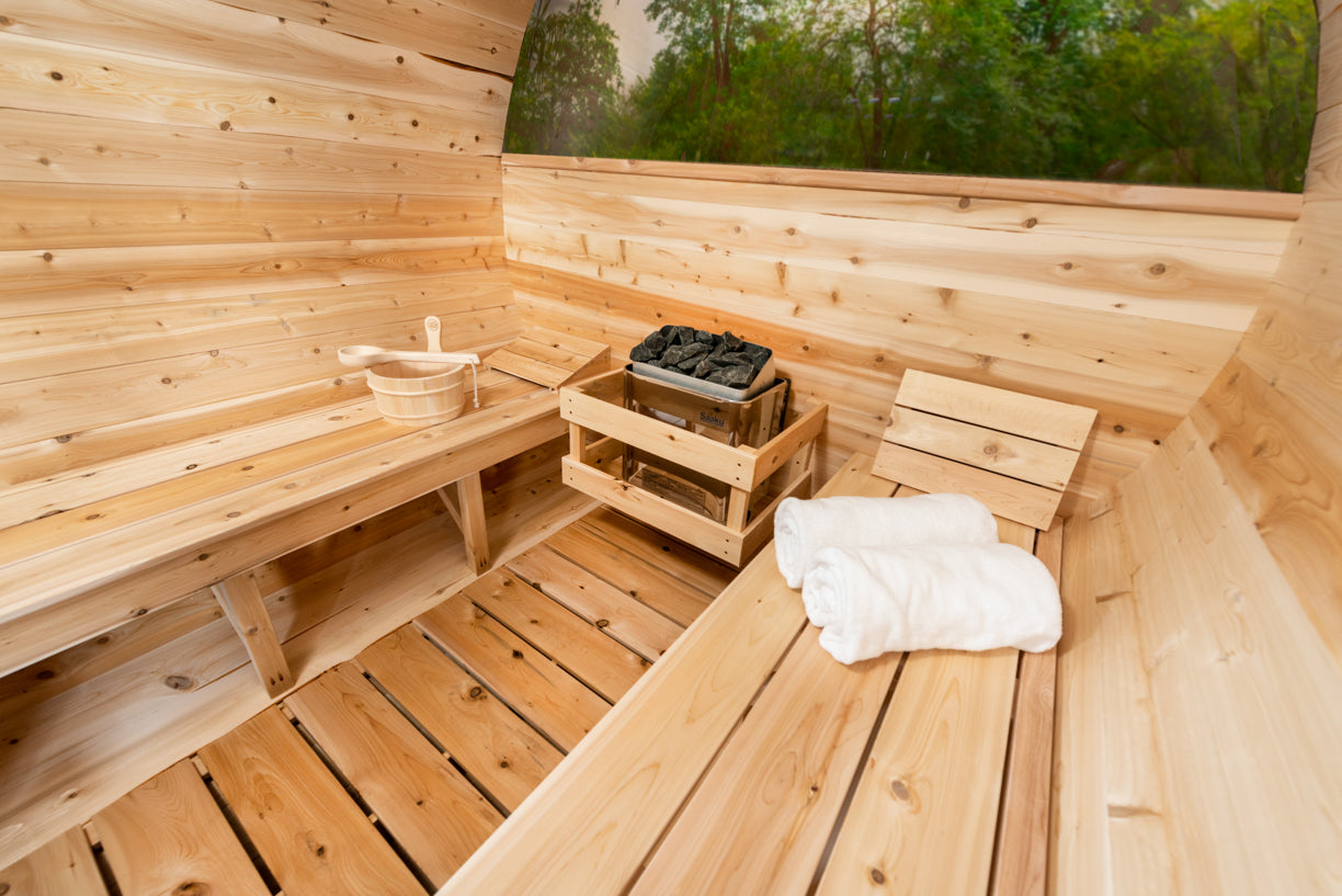 Wood Burning Leisurecraft Serenity MP Barrel Sauna